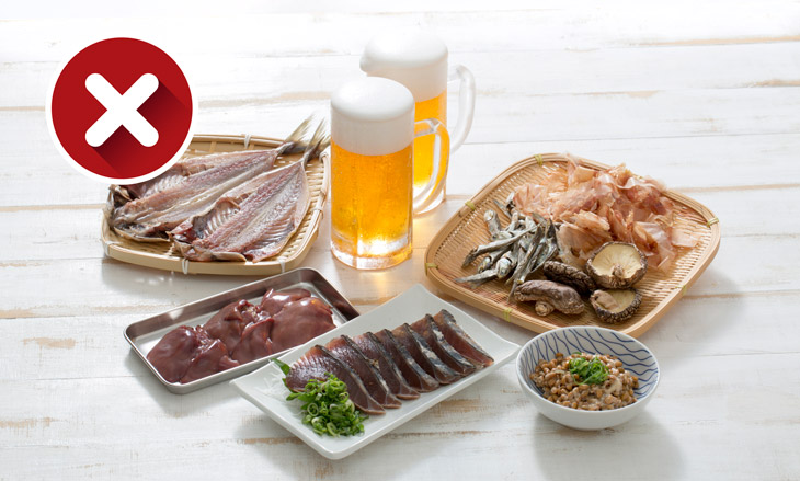 Alimentos no recomendados para la gota