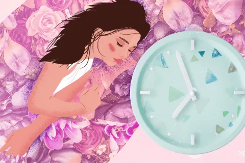 Beneficios de dormir dos veces al día (ilustración) Sueño segmentado
