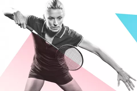 Bádminton Jugadora de bádminton