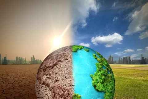 Las muertes asociadas al cambio climático pueden aumentar un 50% en Europa Concepto de calentamiento global